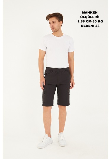 Camp Scoutland Camp715 Outdoor Tactical Su İticili Yazlık Erkek Taktik Şort Antrasit