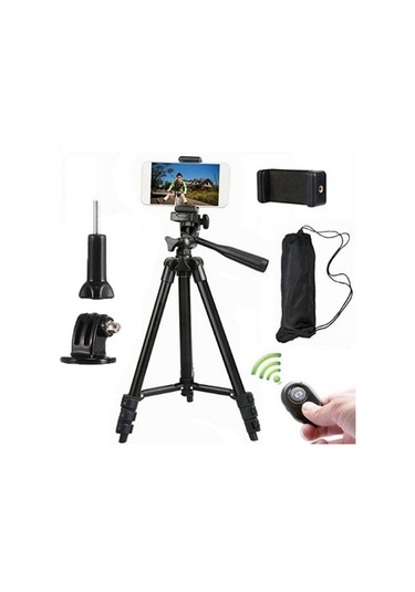 Xindoker Alüminyum Akıllı Telefon Ve Gopro Tripodu - 100cm Yüksekliği, 2.5kg Yük Kapasitesi, Bt Uzaktan Kumanda İle Video/fotoğraf Çekimi