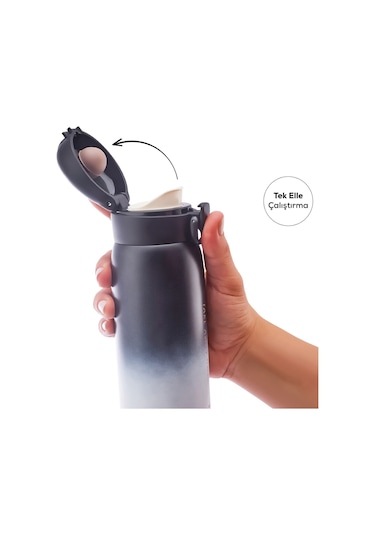 Karaca Skyfall Çelik Sızdırmaz Termos 350 ML Siyah
