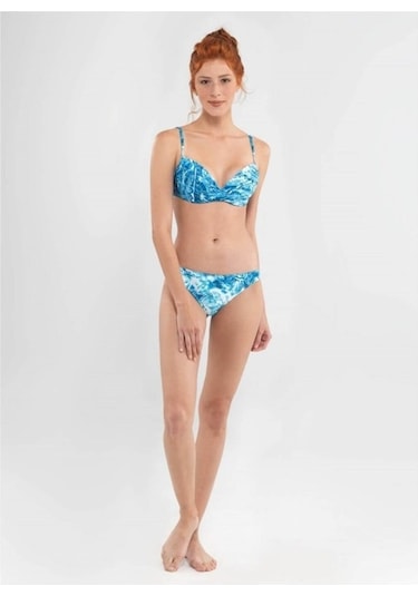 Blackspade 8629 Kadın Çıkartılabilir Push-Up 'Lı Balenli Bikini T Çok Renkli
