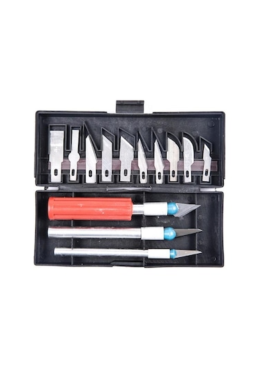 16 Parça Neşter Seti Hobi İşleri için 13 Bıçaklı Neşter Takımı