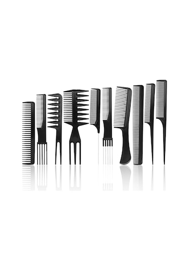 Layes Profesyonel Kuaför Saç Şekillendirme Tarak Seti 10'lu