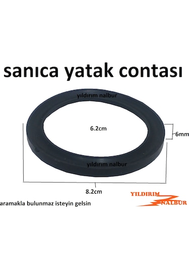 Sanica Gömme Rezervuar Baskı Yatağı Alt Contası 8.2 Kanallı