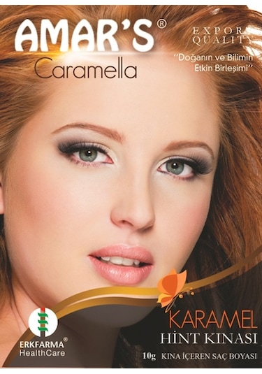 Amar's Kına İçeren Saç Boyası Karamel 10 G