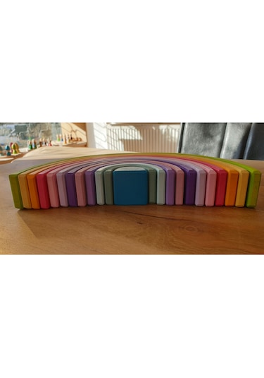 Kırtkırt Ahşap Pastel 0-6 Yaşa Özel Waldorf Gökkuşağı 12'li