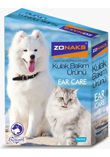 Zonaks Premium Kedi ve Köpek Kulak Temizleme Solisyonu 10 x 5 ML