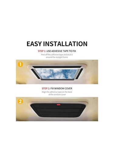 Pazly Vkemall Rv Camper Güneşlik Kapağı: Isı Yalıtımı, Uv Engelleyici, Tam Karanlık, 41x41cm Siyah, Manyetik Katlanabilir