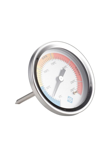 Springsun Inox Isı Ölçer 0-280 C, Fırın/barbekü İçin Hızlı Tepki, Gösterge Tipi, Toksik Madde Yok, Ip55 Koruma
