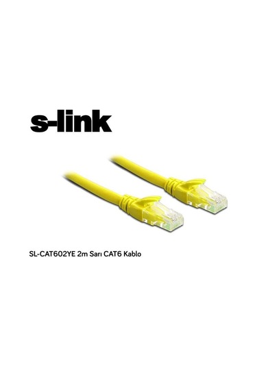 S-lınk Sl-cat602ye 2mt Utp Cat6 Kablo Sarı