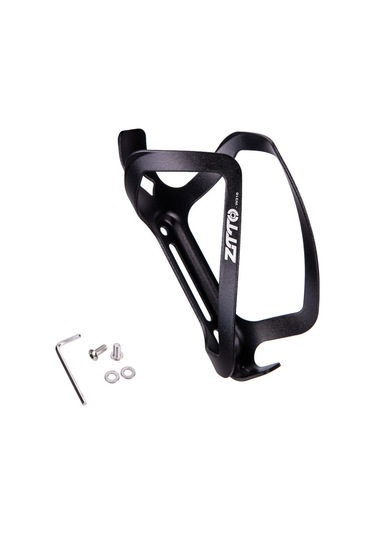 Monyee Alüminyum Bisiklet Su Flasörü - Montajlı Bırakma, Dağ Bisikleti İçin Dayanıklı Su Flasörü Tutucu - Siyah