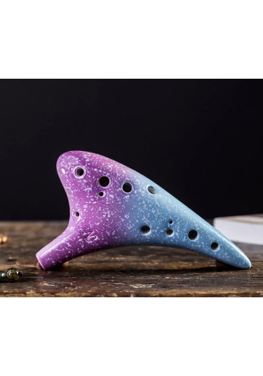 Hermann Mayer Pro Ocarina 12 Ses Bordo Mavi