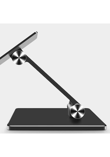 Tablet Telefon Tutucu Standı Alüminyum Teleskopik Masaüstü 134 Gümüş