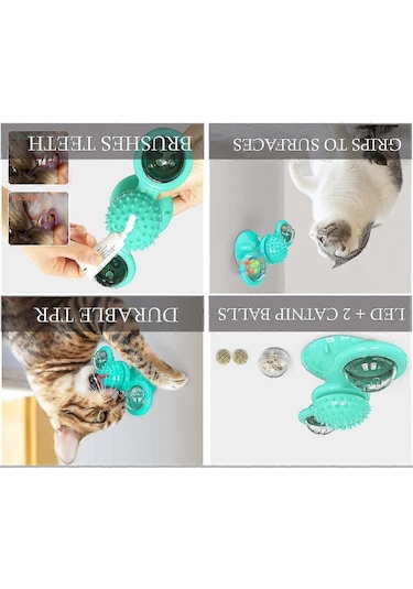 Pet Life 'windmill' Dönen Vakumlu Dönen Kedi Oyuncağı S848