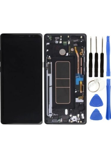 Te Samsung Note 9 N960 Uyumlu Çıtalı A Kalite Lcd Ekran Siyah