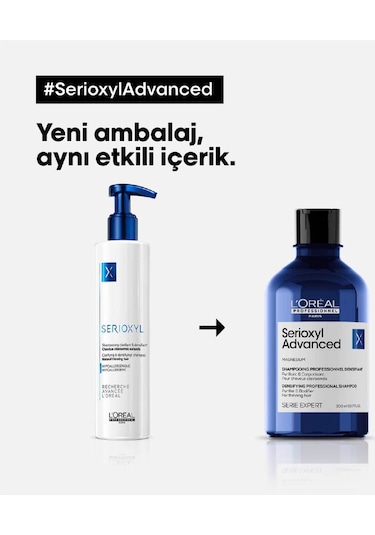 L'Oréal Professionnel Serie Expert Serioxyl Advanced Yoğunluk Kazandıran Şampuan 500 ML