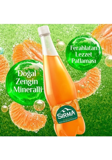 Sırma C Vitaminli Mandalina Aromalı Doğal Maden Suyu 1 Lt X 6 Adet