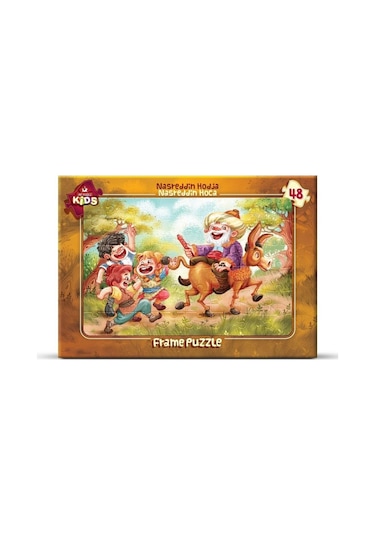 Art Çocuk Puzzle 48 Parça Nasreddin Hoca Çerçeveli Yapboz