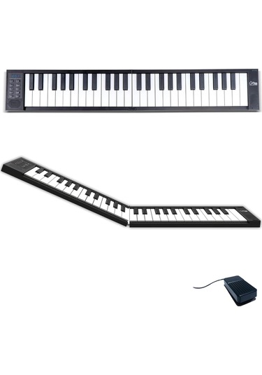 Blackstar Carry-on Folding Piano 49 Touch Tuşlu Taşınabilir &amp Katlanabilir Klavye Siyah