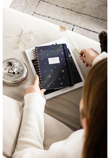 A5 Spiralli Süresiz Planlayıcı Ajanda Galaksi - 15x21 Galaksi