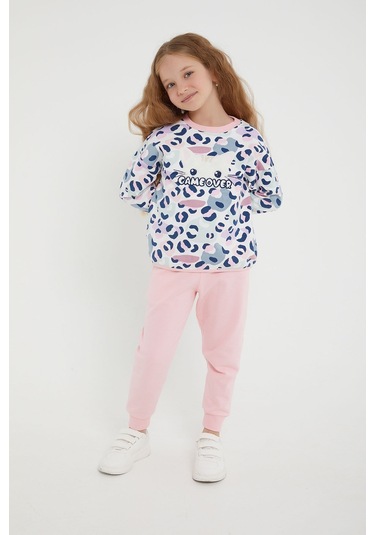 Rolypoly Gameover Krem Kız Çocuk Eşofman Takım 5274-30209 Krem