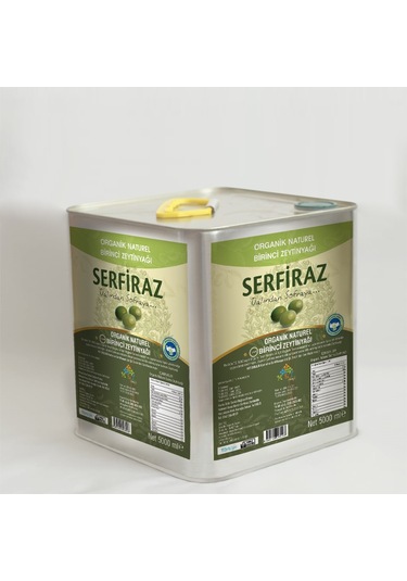 Serfiraz Organik Naturel Birinci Zeytinyağı Teneke 5 L