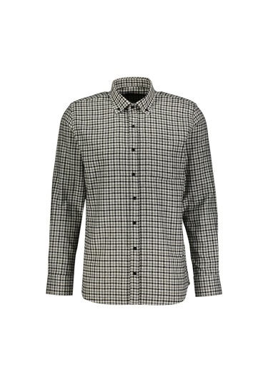 Finesuits Erkek Flanel Gömlek 2422204007.flcdr Siyah