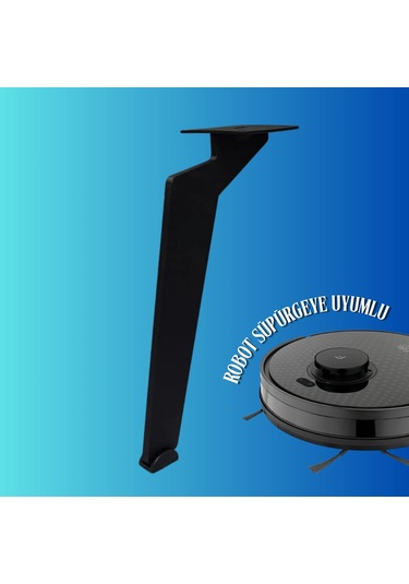 20 Cm Metal Tabanca Ayak Koltuk Ayağı Mobilya Ayağı Ünite Ayağı Konsol Ayağı Puf Berjer Ayağı Siyah