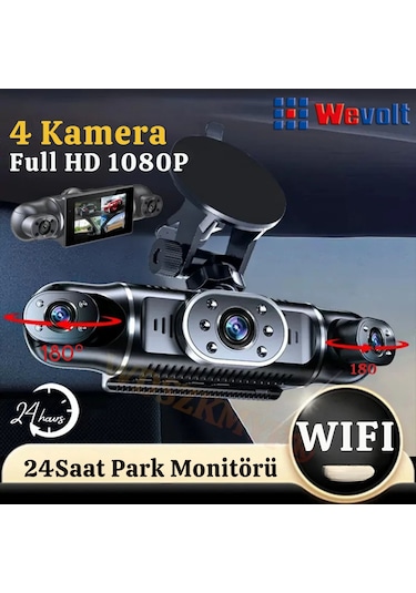 Mb-5900 Yeni Premium 4 Kameralı Full Hd 1080 P Geniş Açı Araç Kayıt Kamerası