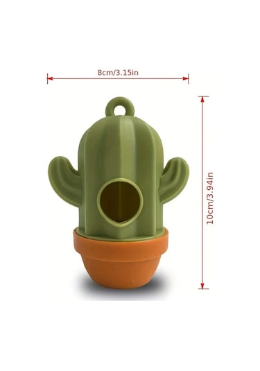 Elmpaly 1 Adet Kaktüs Şekilli Taşınabilir Köpek Dışkı Poşeti Dispanseri Dayanıklı