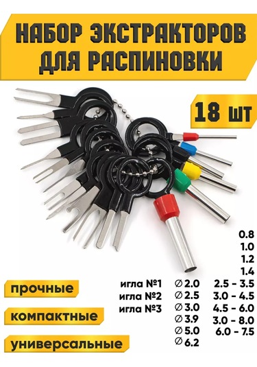 Tsema Home Kablo Bağlantıları İçin Bayraklama Seti, Pim Çıkarma Aleti, Terminal Kabloları 219511485