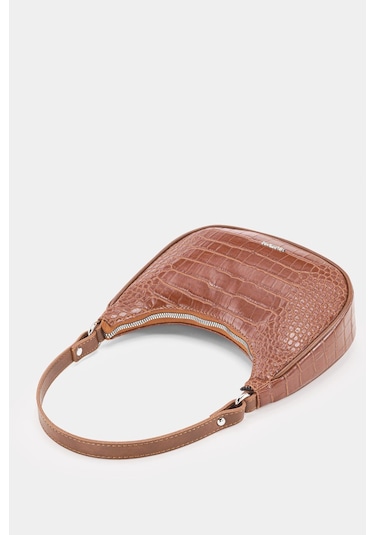 Housebags Kadın Taba Krokodil Oval Omuz Çantası 240 Taba