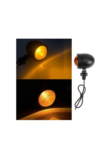 4 Adet Siyah Motosiklet Dönüş Sinyali Gösterge Lambası Işık Flaşör Işık Chopper Için Yurt Dışından A