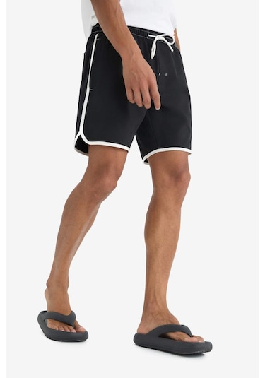 Defacto Defactofit Regular Fit Esnek Dokulu Kısa Boy Deniz Şortu D9631ax25hsbk81 Siyah Defacto Defactofit Regular Fit Esnek Dokulu Kısa Boy Deniz Şortu D9631ax25hsbk81 Siyah