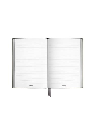 Montblanc 4810 Medium Gri Deri Küçük Boy Defter 134711 Gri