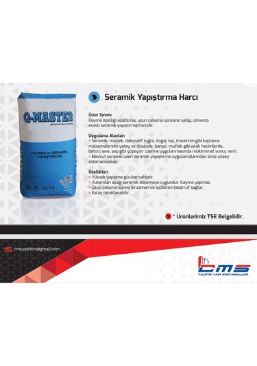 Q-master Seramik Ve Fayans Yapıştırıcısı