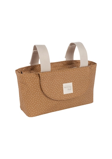 Walking Mum Poppy Bebek Arabası Puantiyeli Organizer Çanta Cinnamon Kahverengi