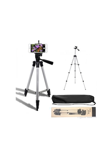 Telefon Ve Kamera Tutucu Tripot Ayak 105 Cm -Telefon Tutuculu