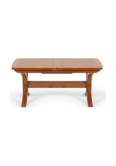 Bergama Açılır Masa 80cm 160+40cm 77cm Kahverengi