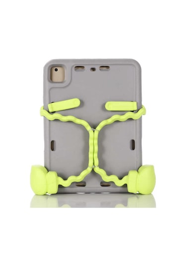 iPad Uyumlu  6 Air 2 Zore Eva Boxer Tablet Silikon - Gri Arka Kapak
