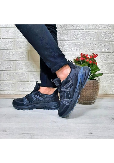 M.p. 1642 Siyah Memoryfoam Rahat Kaydırmaz Spor Ayakkabı Siyah