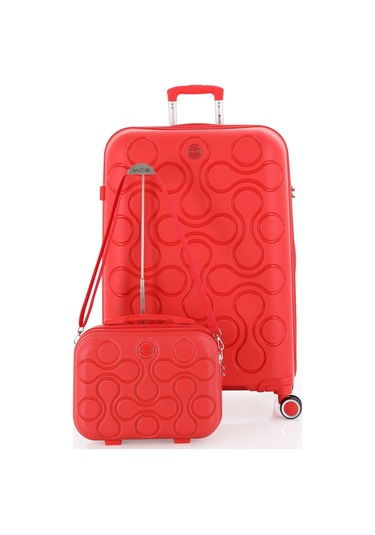 Mçs Polipropilen 2li Valiz Seti Büyük & Makyaj V376 S23sy1000047-set 00004 Kırmızı