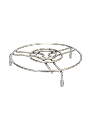 Krom Metal Yuvarlak Tencere Çaydanlık Altlığı Nihale 19cm Diğer