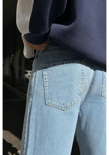 Flaw Basic Baggy Jean Buz Mavi Buz Mavi