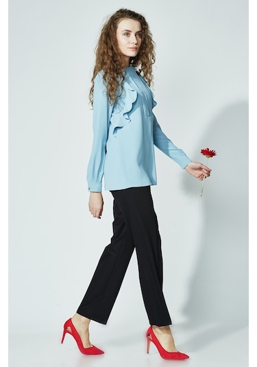Soralline Kadın Büyük Beden Pantalon 1660 Siyah