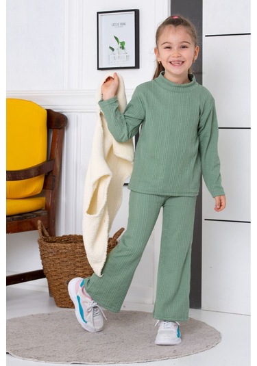 Bayramlık 3 Parça Yelekli Alt Üst Takım Yeşil