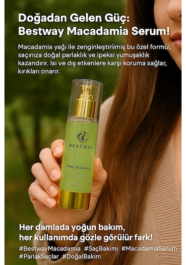 Macadamıa Yağlı Saç Bakım Serumu