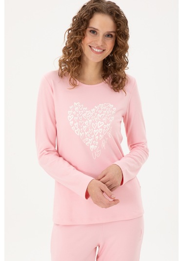 U.s. Polo Assn. Kadın Pembe Pijama Takım 50303414-vr041 Pembe