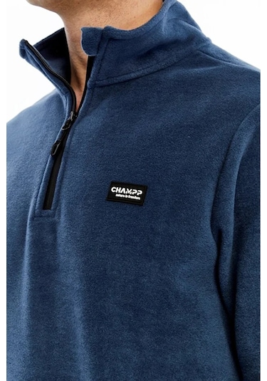 Champp Campp Yarım Fermuarlı Unisex Polar Lacivert