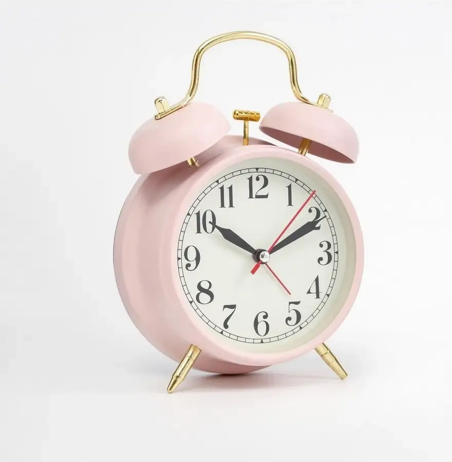 Simalend Pille Çalışan Masa Saati Ve Alarmı 39187576 Pembe