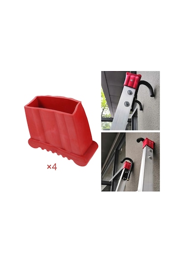 Homyl 4 Adet Merdiven Kaymaz Ayak Mat Yastık Yedek 7,2x2,8-cm